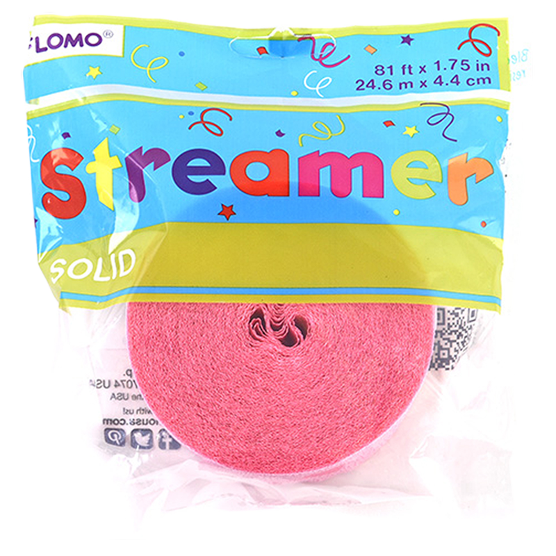 FLOMO Streamer Pastel Pink 81ft