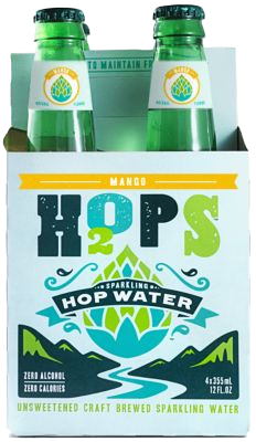H2Ops Hopped Mango Sparkling Water (4Pk 12 Oz)