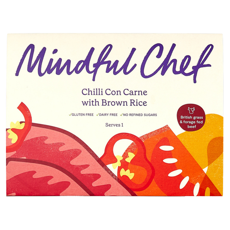Mindful Chef Chilli Con Carne with Brown Rice, 400g