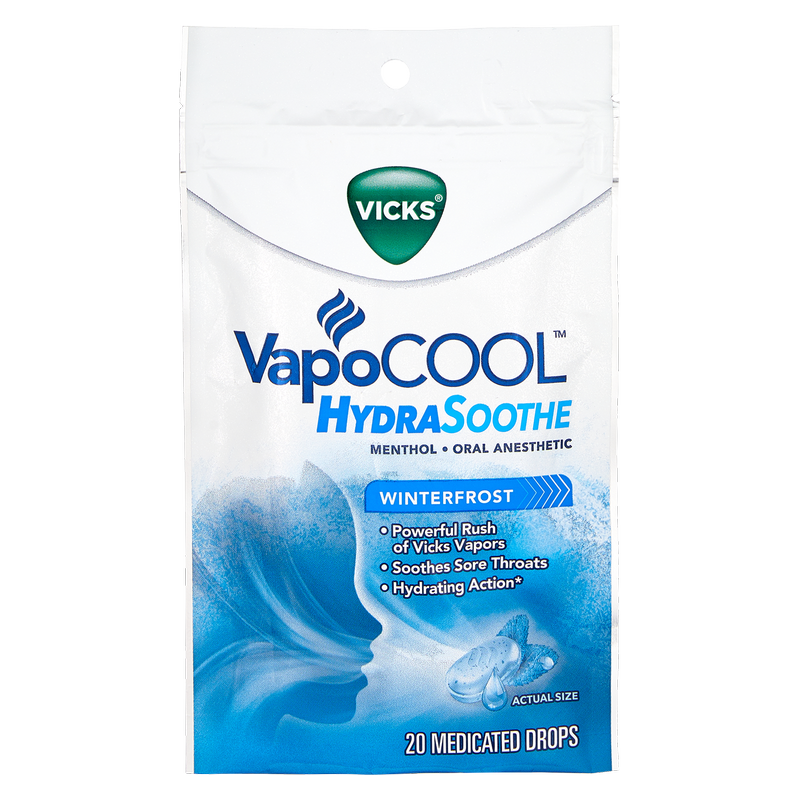 Vicks VapoCool Medicated Drops Cool Blue 20ct