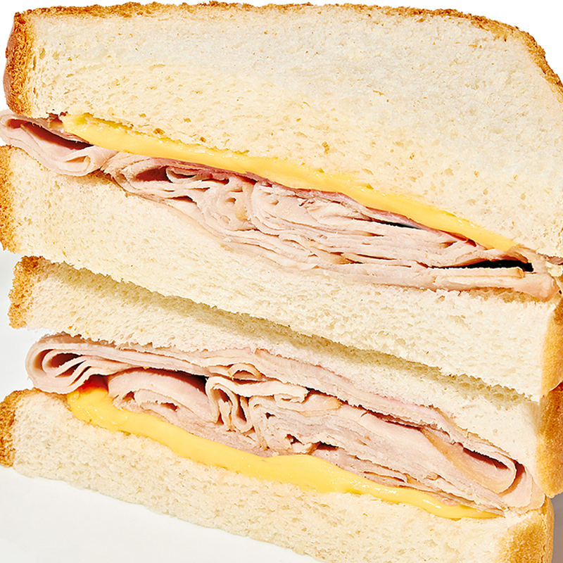 Mega Smoked Turkey & Cheese Sandwich