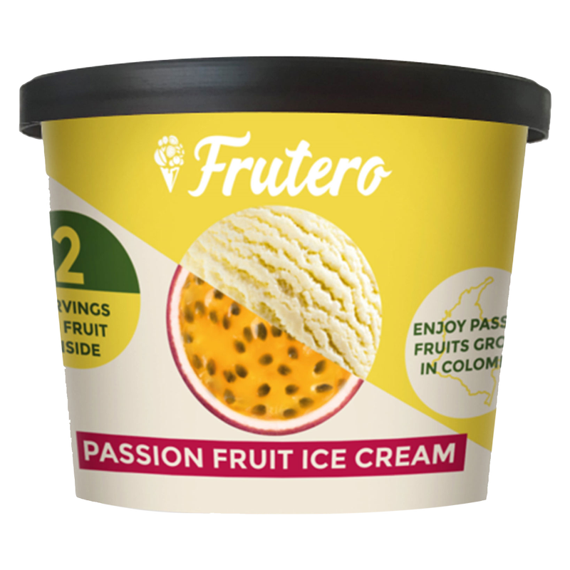 Frutero Passion Fruit Ice Cream Cup 8oz