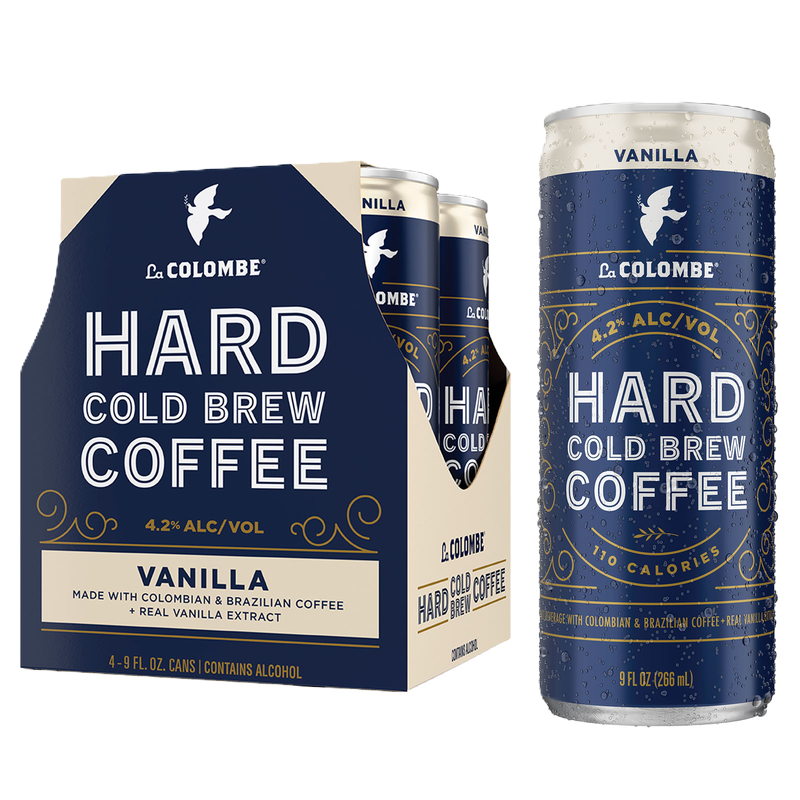 La Colombe Hard Cold Brew Vanilla Coffee 4pk 9oz Can 4.2% ABV