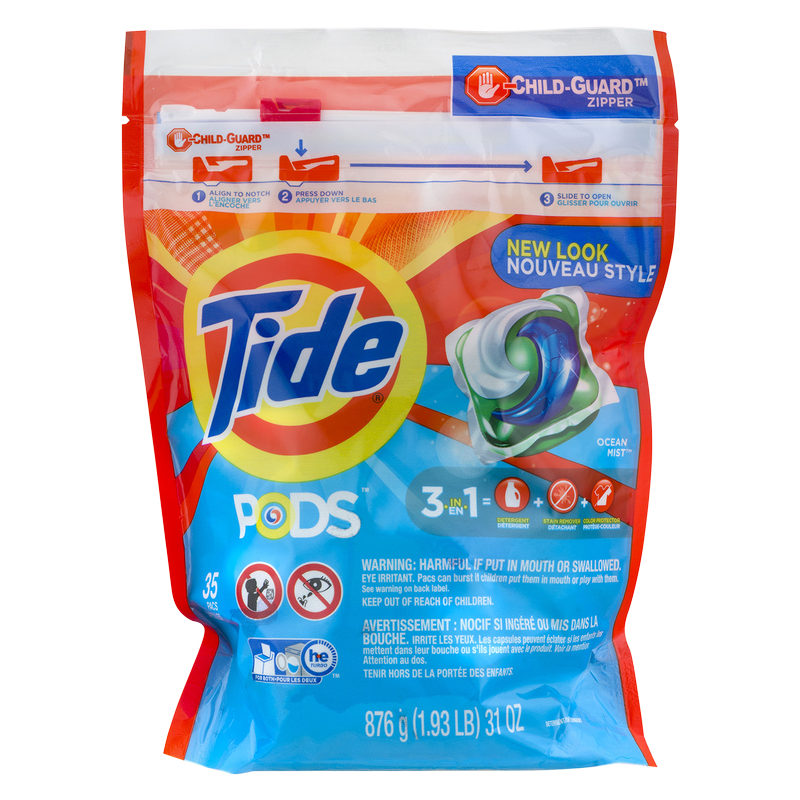 Tide Pods Liquid Laundry Detergent Pacs Clean Breeze 35ct