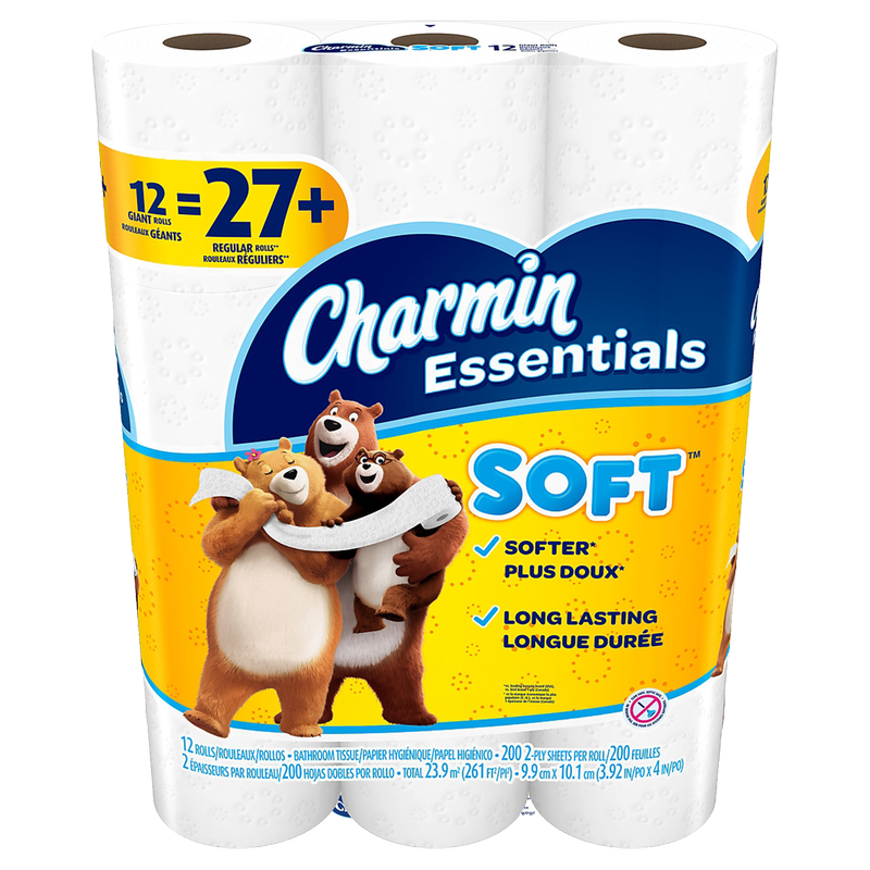 Charmin Essentials Giant Roll Bath Tissue 12ct