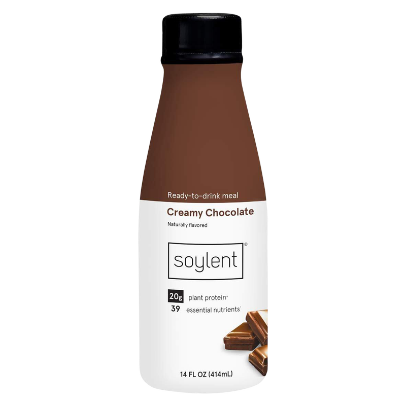 Soylent Complete Nutrition Protein Meal Replacement Shake, Creamy Chocolate, 14 oz