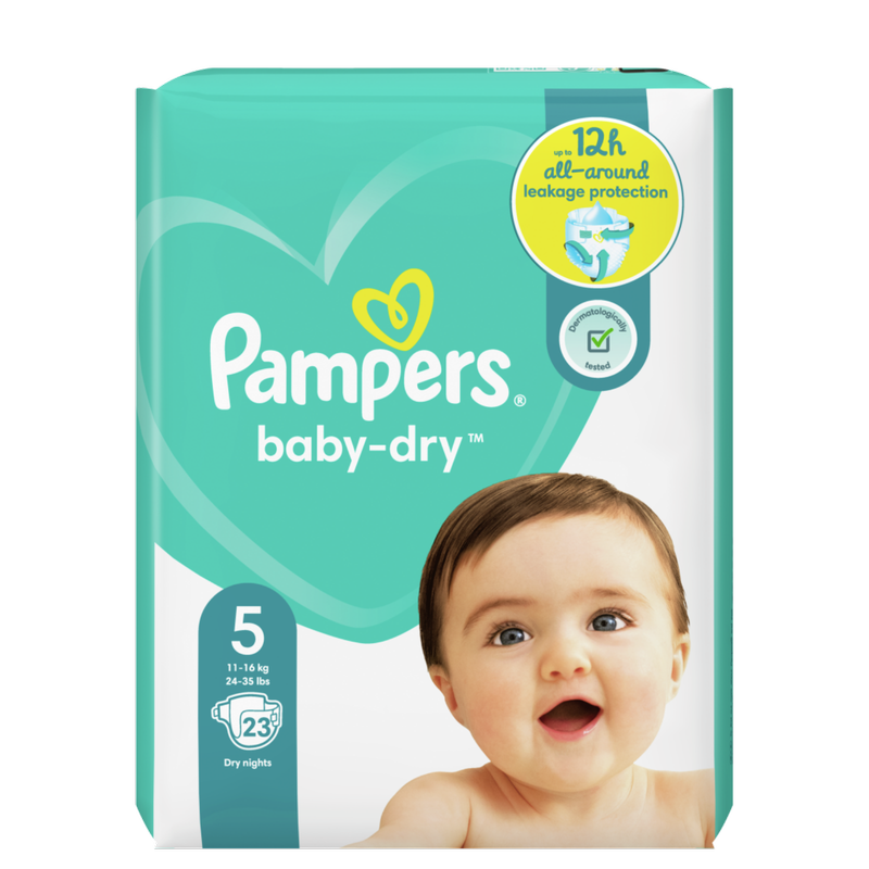 Pampers Baby-Dry Size 5, 23pcs