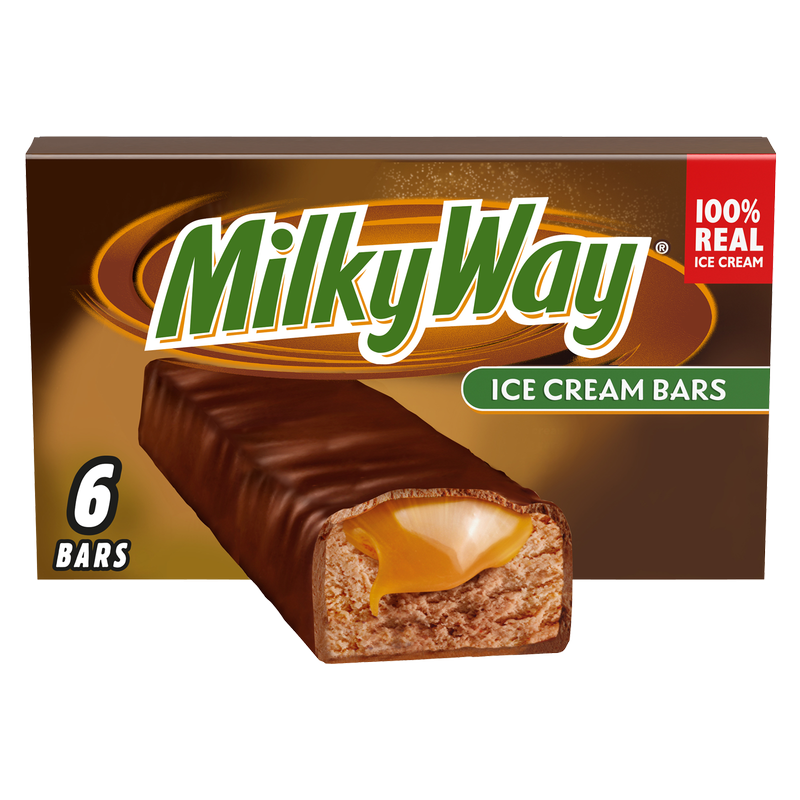 Milky Way Caramel and Chocolate Ice Cream Bars 6ct