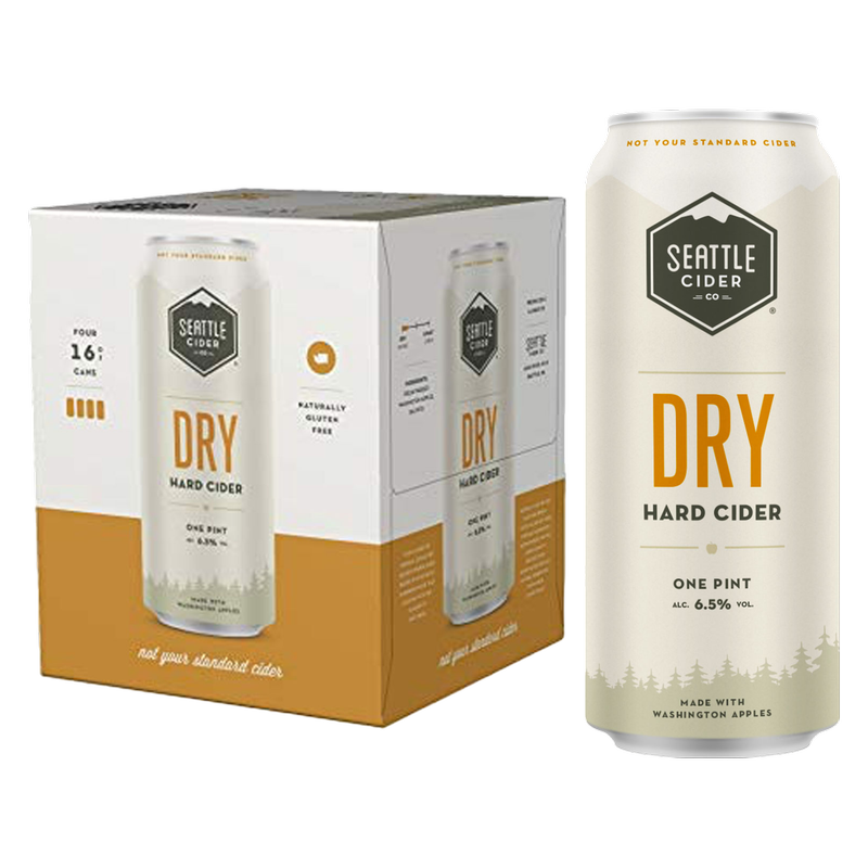 Seattle Cider Dry 4pk 16oz Can 6.5% ABV