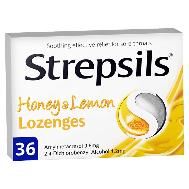Strepsils Honey & Lemon Lozenges, 36pcs