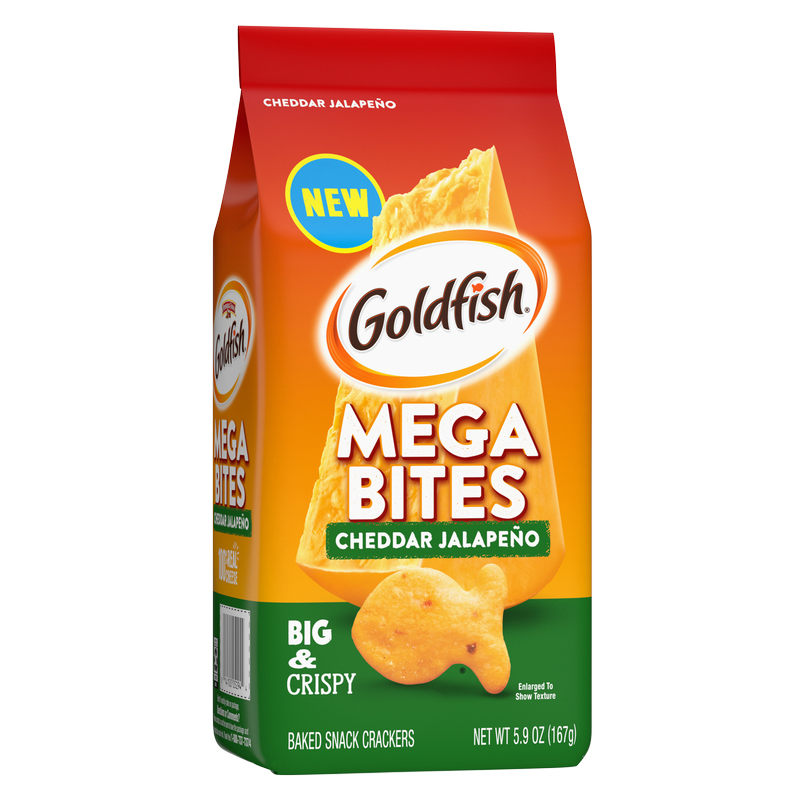 Goldfish Mega Bites Cheddar Jalapeno Crackers 5.9oz
