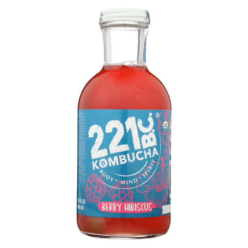 221BC Berry Hibiscus Kombucha 16oz