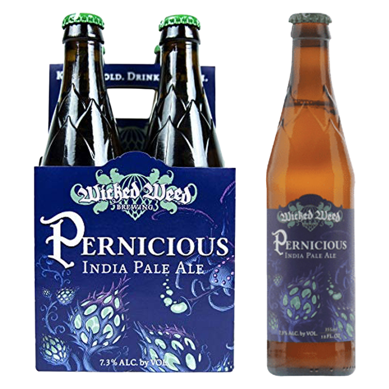 Wicked Weed Pernicous IPA 4pk 12oz Btl 7.3% ABV