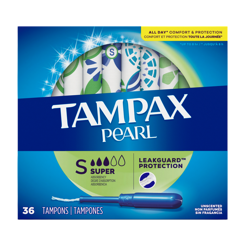 Tampax Pearl Super Tampons 36 ct