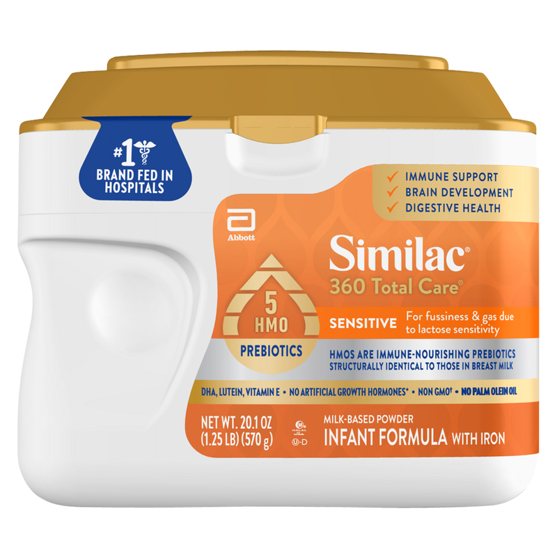 Similac 360 Total Care Sensitive Non-GMO Infant Powder Formula 20.1oz