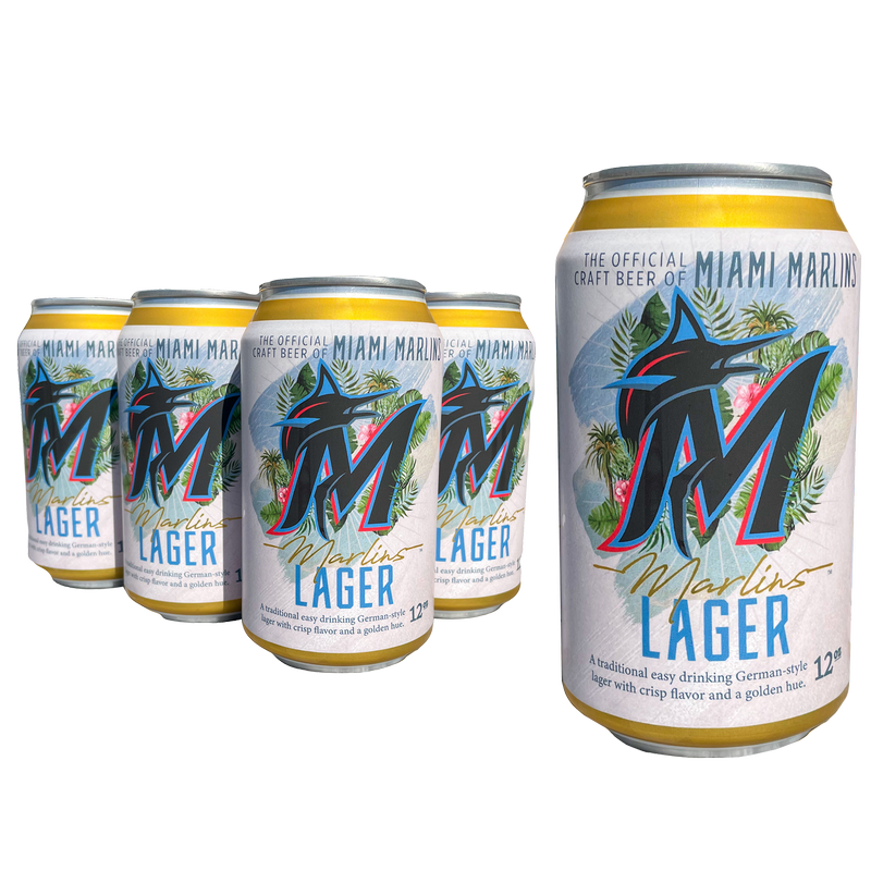 Biscayne Bay Brewing Marlins Lager 6pk 12oz Can 4.8% ABV