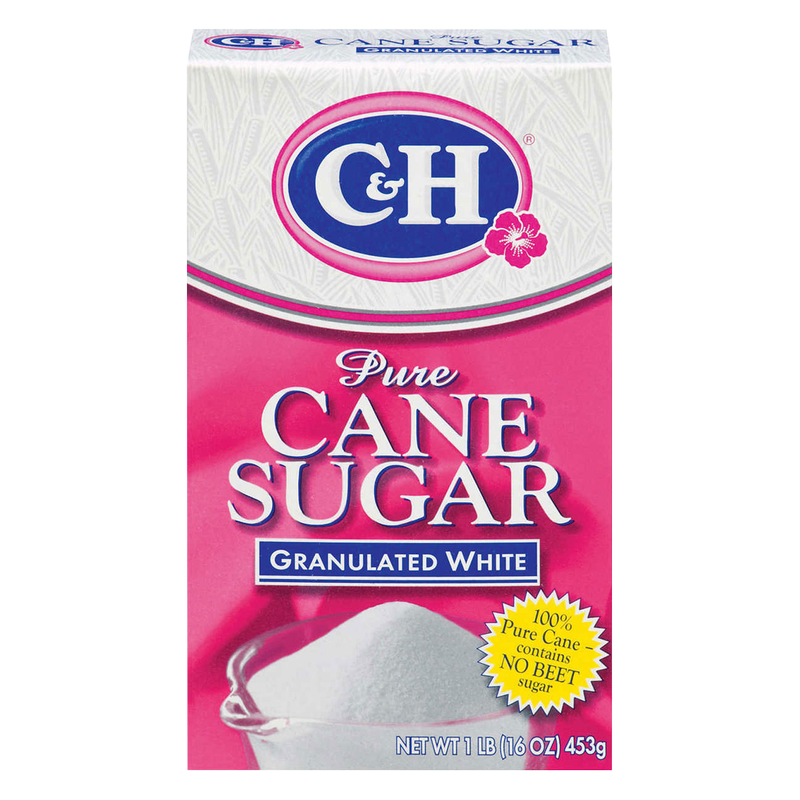 C & H Pure Cane Granulated White Sugar 1lb