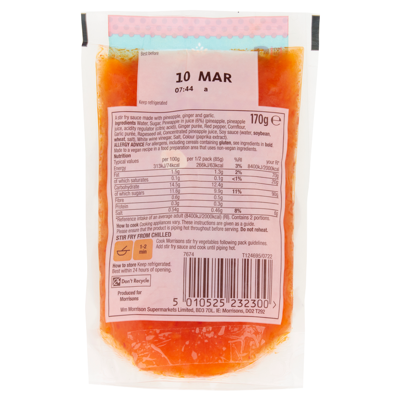 Morrisons Sweet And Sour Stir Fry Sauce, 170g : Fruit & Veg fast