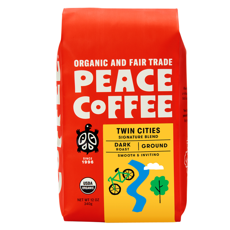 Peace Coffee Twin Cities Dark Roast Ground Coffee 12oz