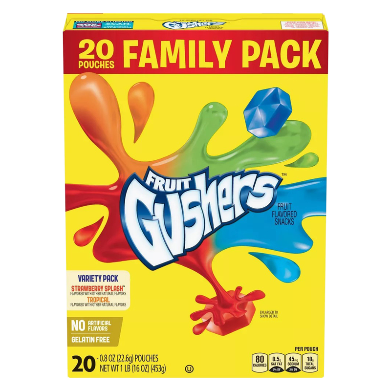 Fruit Gushers Variety Pack 20ct