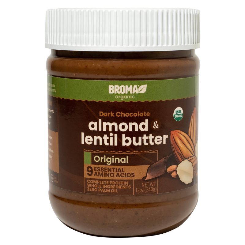 Original Dark Chocolate Almond & Lentil Butter 12 oz jar