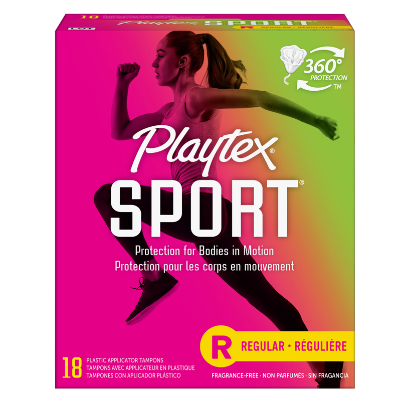 Playtex Sport Tampons Regular, Unscented 18ct