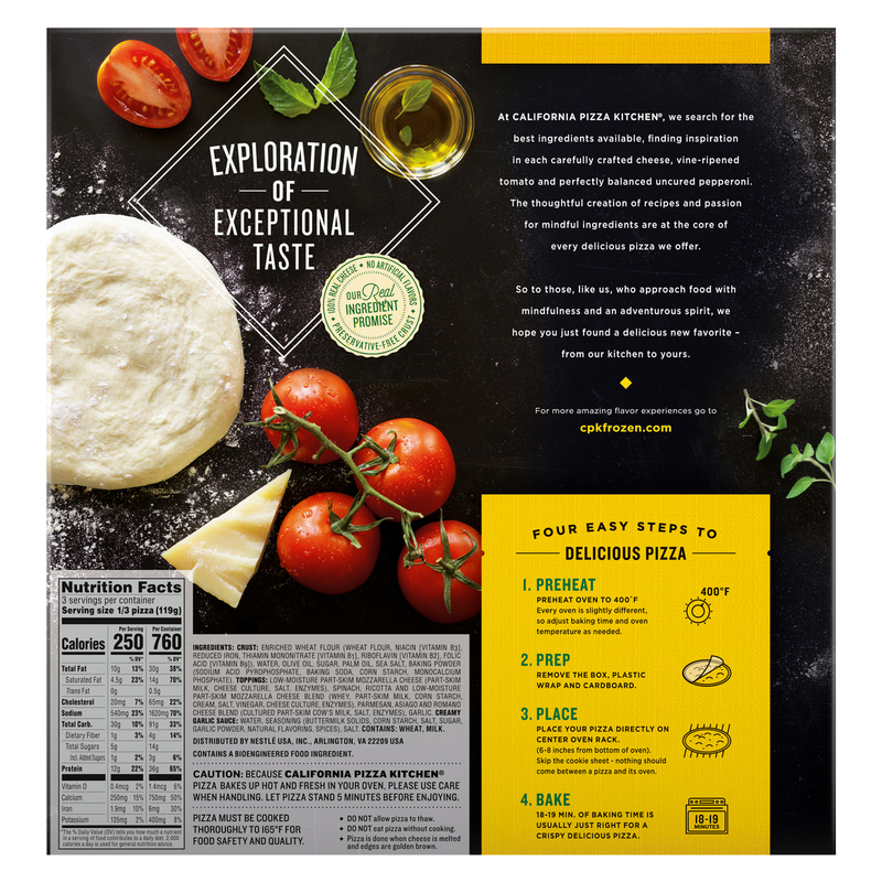 California Pizza Kitchen White Crispy Thin Crust Pizza 11in 13.4oz