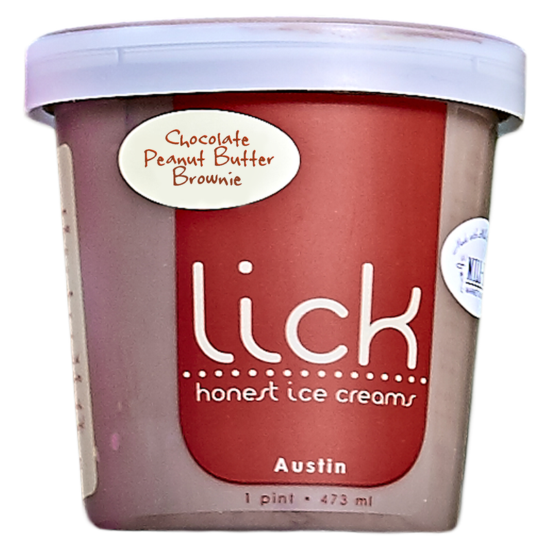 Lick Honest Ice Creams Chocolate Peanut Butter Brownie Pint