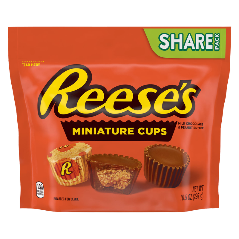 Reese's Milk Chocolate Peanut Butter Individually Foil Wrapped 10.5 Oz