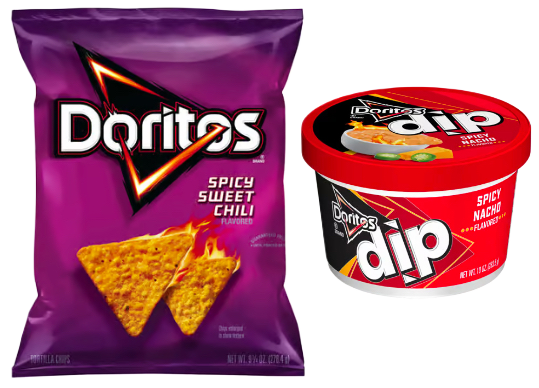 Doritos Spicy Sweet Chili Tortilla Chips 9.25oz & Doritos Spicy Nacho Dip 10oz
