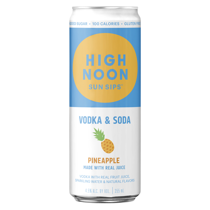High Noon Pineapple 12oz Single Can 4.5% ABV