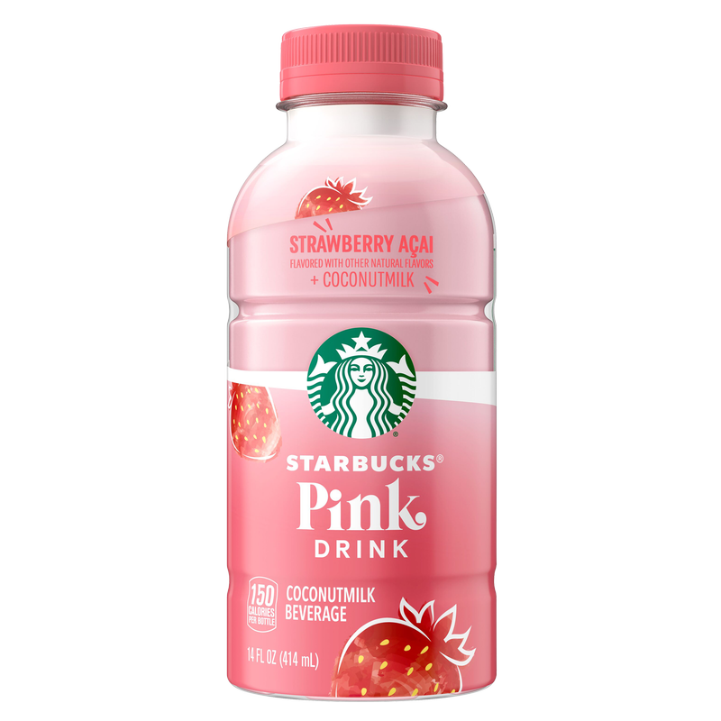Starbucks Coffee Drink Pink Drink Strawberry 14oz Bottle