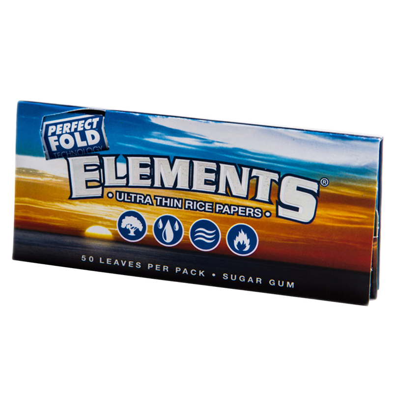 Elements Ultra Thin Perfect Fold Rice Papers 50ct