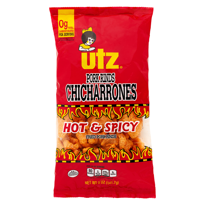 Utz Hot & Spicy Pork Rinds 5oz