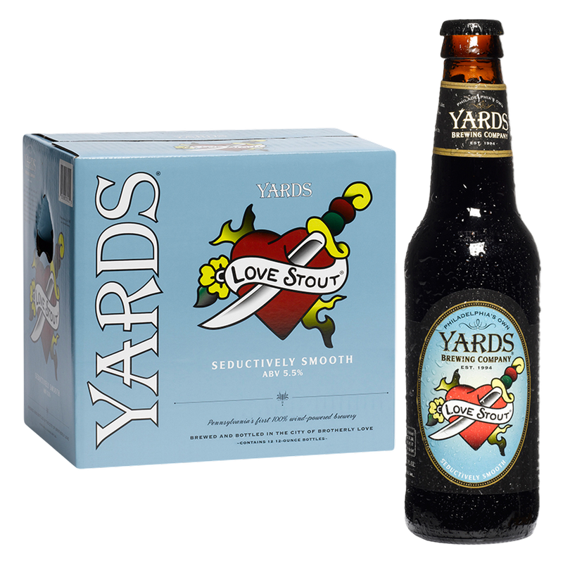 Yards Love Stout 12 Pack 12 oz Bottles
