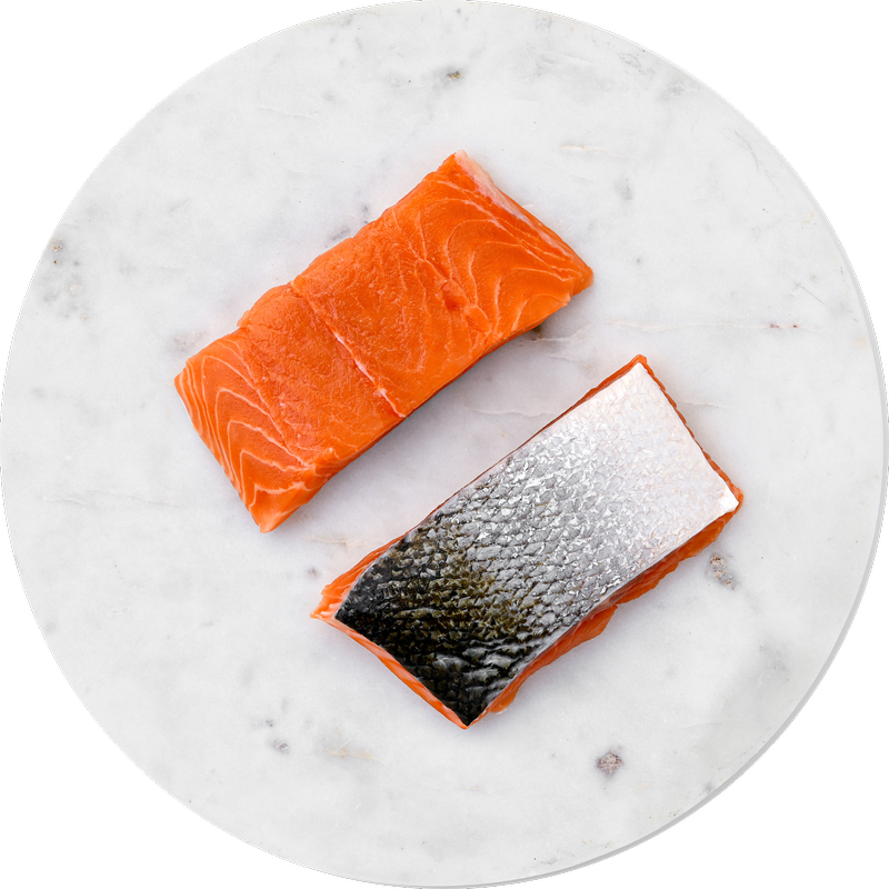 The Fish Society Organic Scottish Salmon Fillet Steaks - Frozen, 2 x 110g