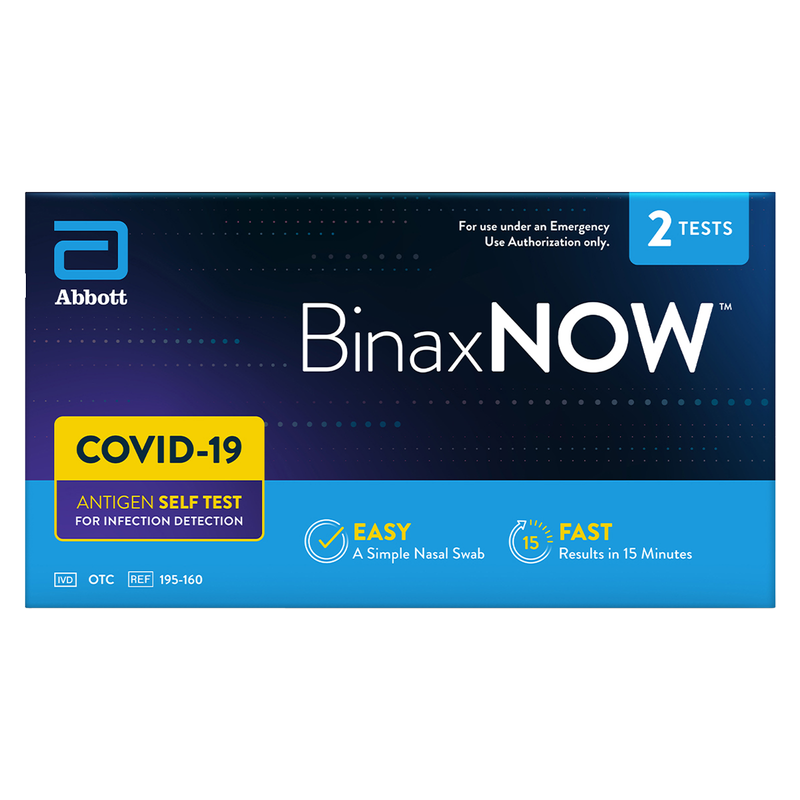 BinaxNOW COVID-19 Antigen Self Test 2pk