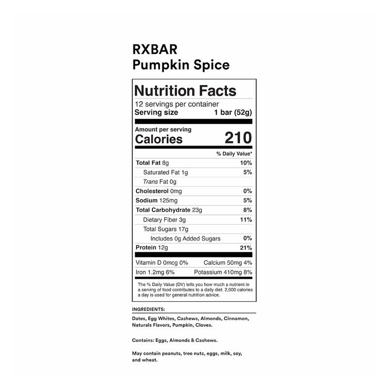 RXBar Pumpkin Spice Protein Bar 1.83oz