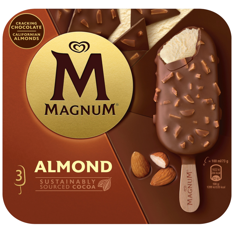Magnum Almond, 3 x 100ml