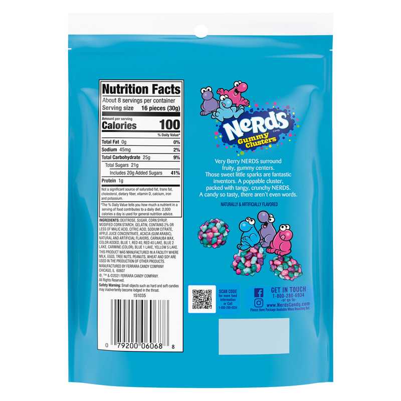 Nerds Very Berry Gummy Clusters Candy 8oz