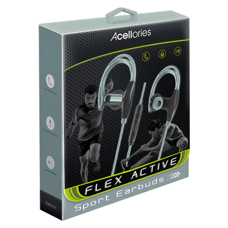 Acellories Gray Sport Earbuds