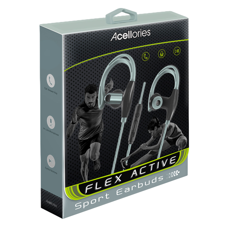 Acellories Gray Sport Earbuds