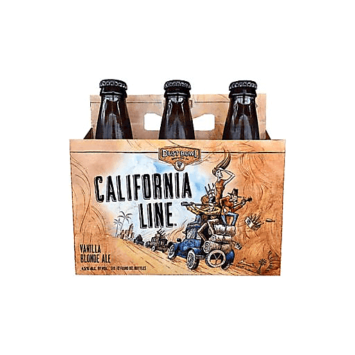 Dust Bowl Brewing California Line Vanilla Blonde Ale 6pk 12oz Btl