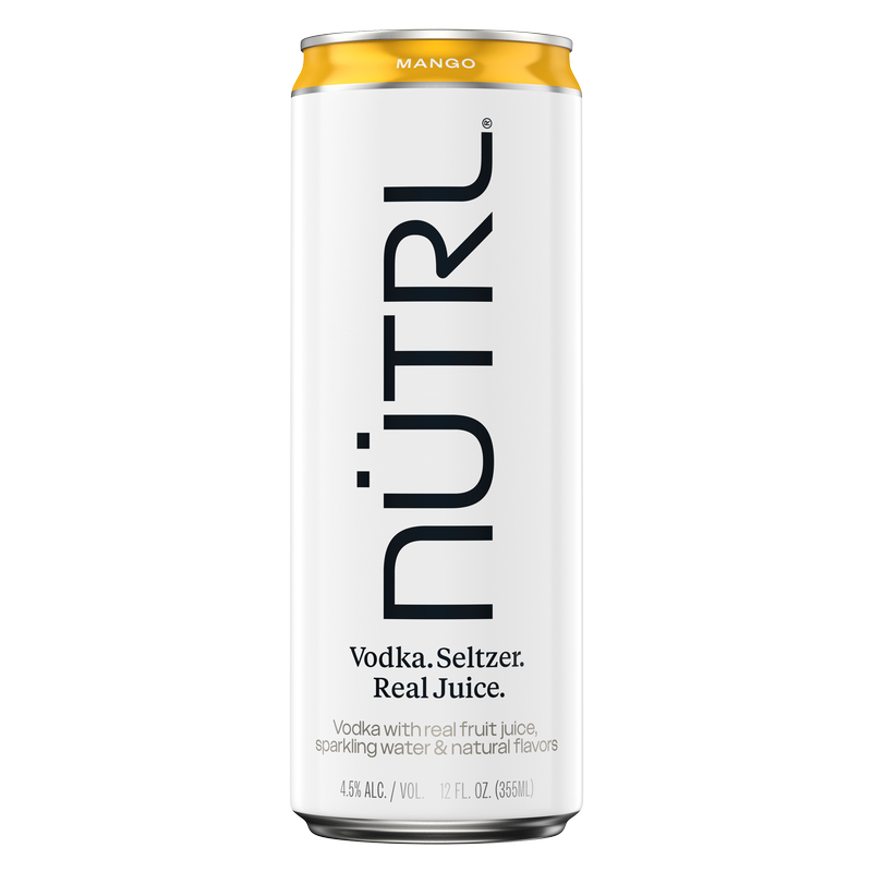 NUTRL Mango Vodka Hard Seltzer 12oz Can 4.5% ABV