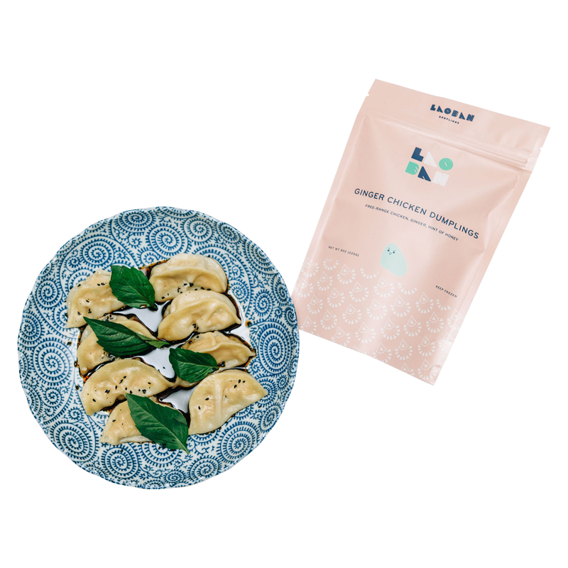 Laoban Dumplings Ginger Chicken Frozen Dumplings 8oz Frozen fast delivery by App or Online