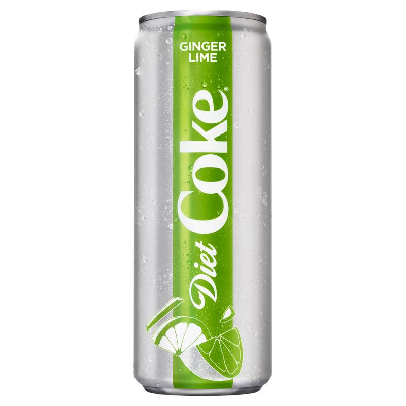 Diet Coke Sleek Ginger Lime 12oz