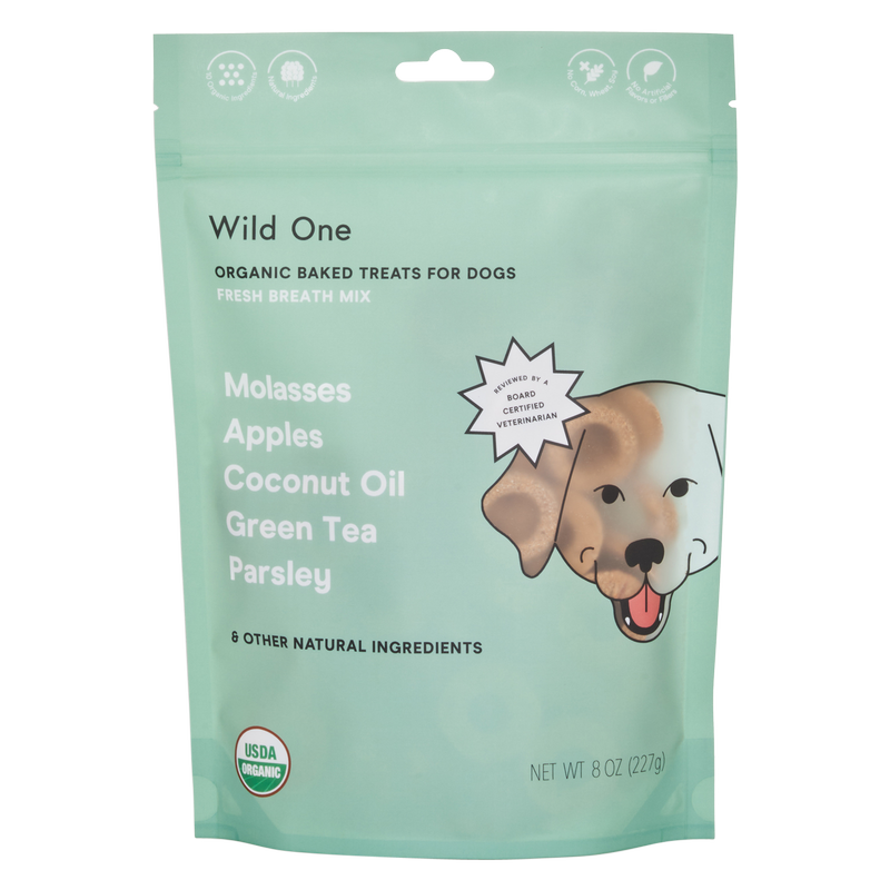 Wild One Organic Fresh Breath Baked Treats 8oz