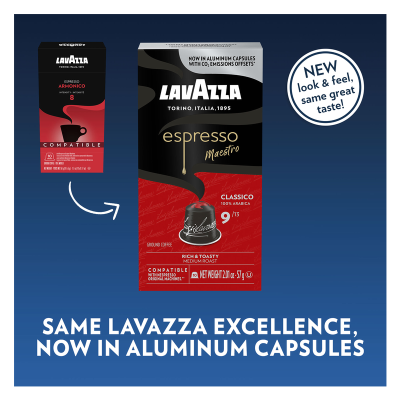 Nespresso OriginalLine Compatible Capsules Variety Ground Coffee by Lavazza  for Unisex - 60 x 0.17 oz Coffee