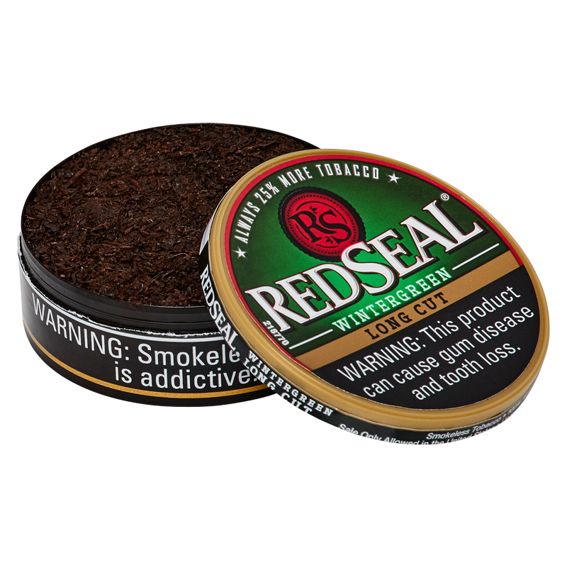 Red Seal Long Cut Wintergreen Chewing Tobacco