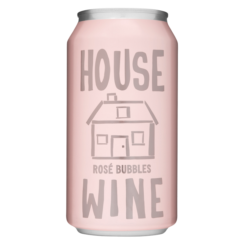 House Wine Rose Bubbles 375ml Can